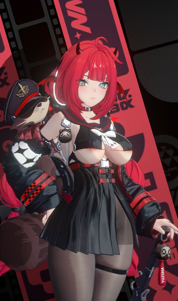 浮波柚叶 水手服小恶魔 黑色